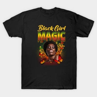 Black Girl Magic, Beautiful Black Woman, Black women, Black Queen T-Shirt